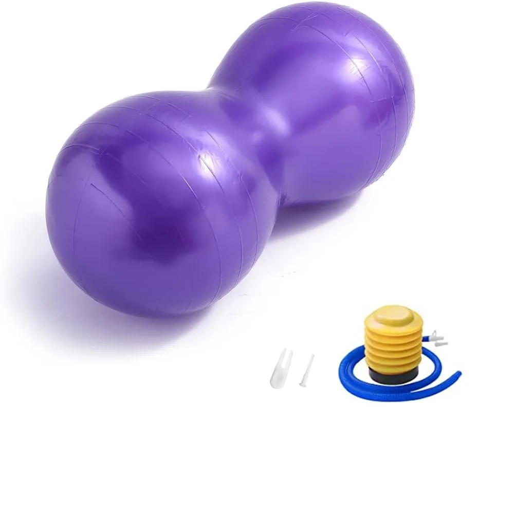 Pelota de Yoga, pelotas para hacer ejercicio, pelota de equilibrio de maní, pelota inflable gruesa para deportes, pelota de maní para Yoga, Pilates, Fitball de parto con bomba de 90x45cm