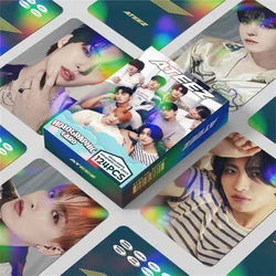 124 pz/set KPOP ATEEZ Babymonster Album olografico Lomo Cards Stickers Mingi Jongho Ruka ASA Laser Selfie photogcards Fans Gifts