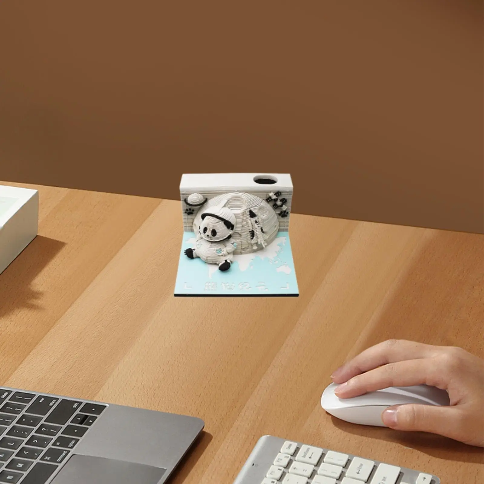 Panda 3D Memo Pad Paper Craft DIY Note Calendar 2025 Tabletop Keepsake Decoration