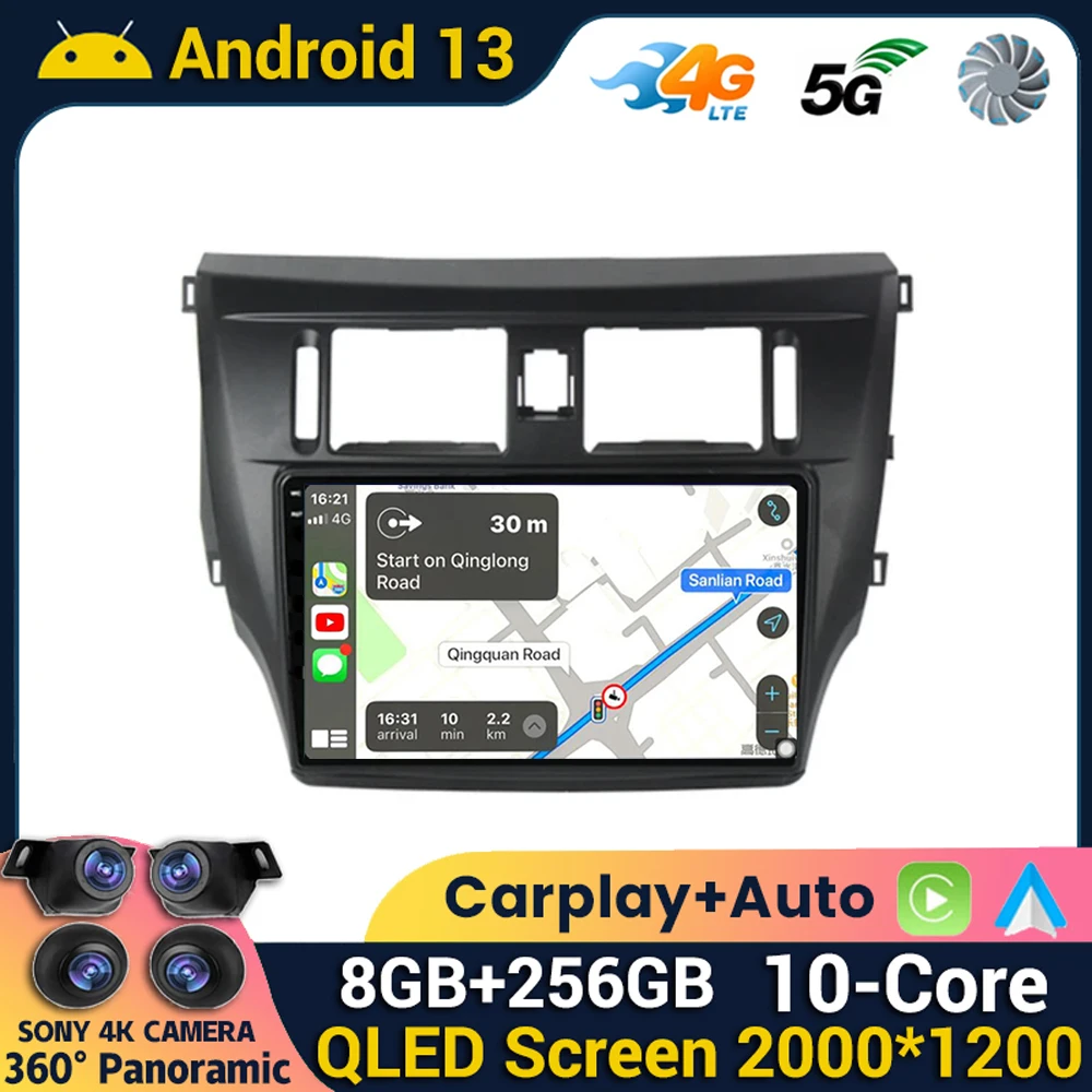 Android 13 Car Radio Multimedia Video Player Carplay Auto For Great Wall Voleex Tengyi C30 2012 2013 2014 Navigation stereo GPS