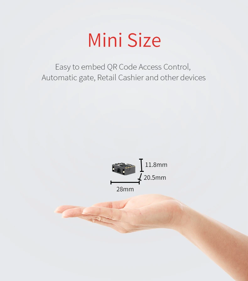 High Performance 2D DPM Industry Barcode Scanner Engine Module Embedded E12