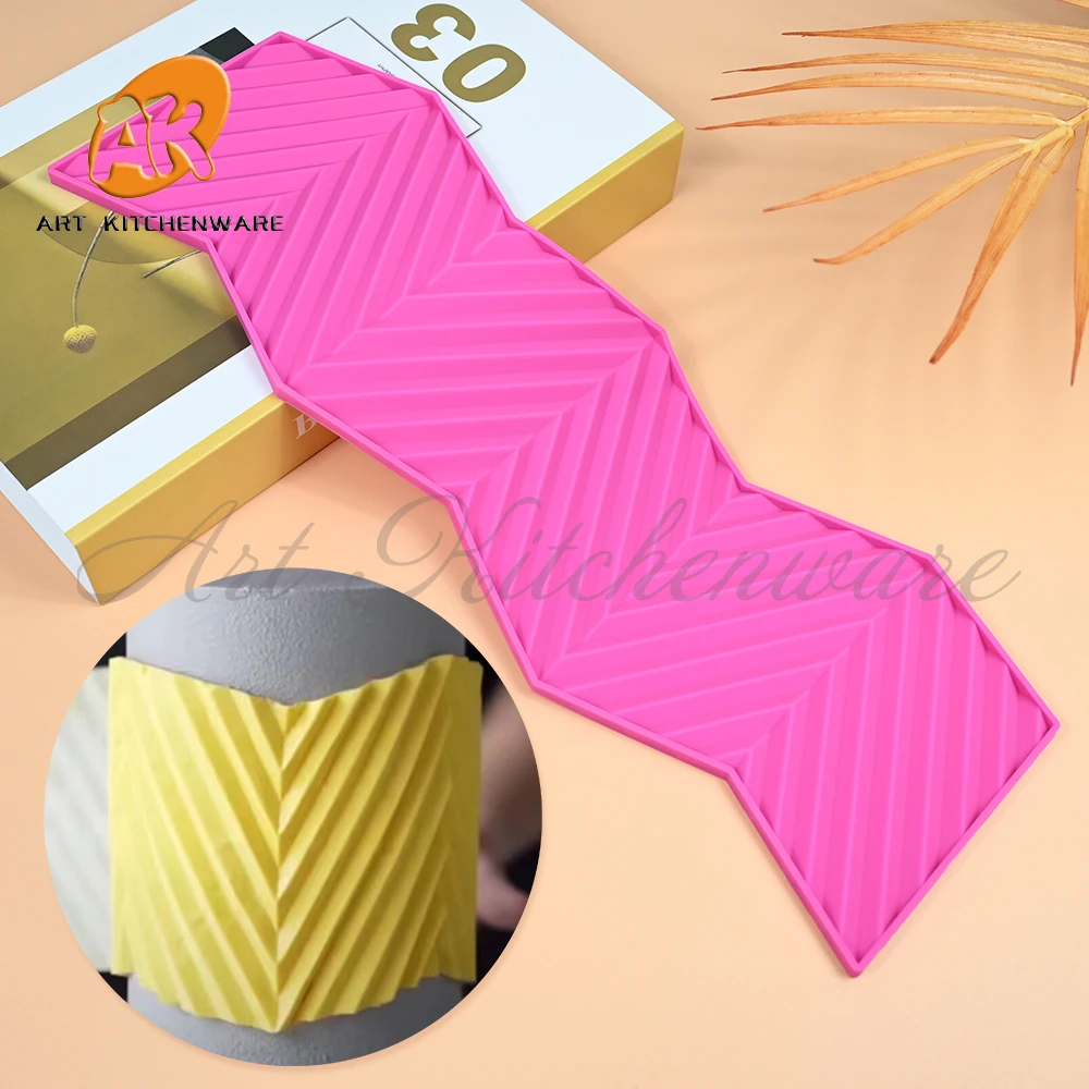 New Origami Lace Mat for Wedding Cake Decorating Silicone Cake Mold Fondant Cake Decorating Tools Border Decoration Lace Mold