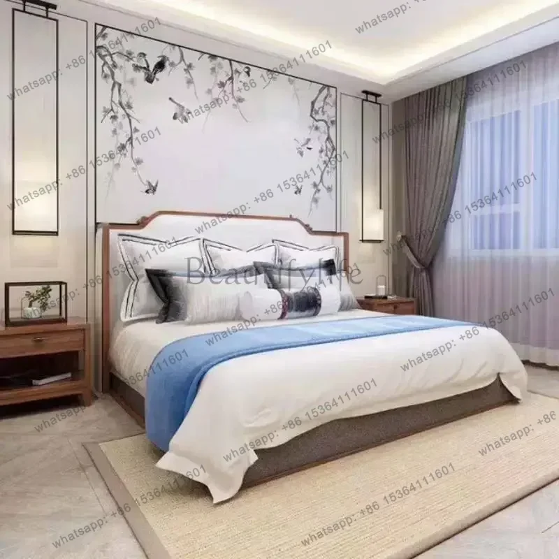 LJY Trendy Princess Double Bed Designer Modern Large Europen Luxury Platform Double Bed Full Size Beauty Muebles Trendy Furnitur view 2