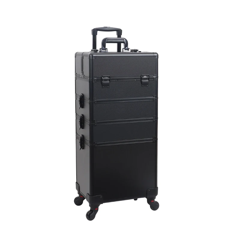 Cosmetic box professional with makeup artist pull rod large-capacity multi-layer nail tattoo toolbox storage manicurist.