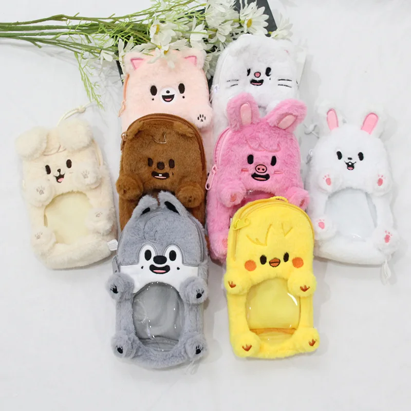 

New SKZOO Stray Children's Plush Doll Keychain Fashion Creative Wallet Pendant Cute Plush Animal Doll Hanging Decoration Childre