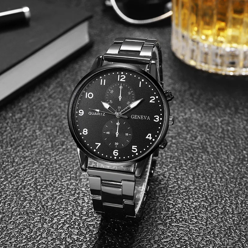New Luxury Watch Business Male Clock Round Metal Quartz Wrist Watches Casual Men Watch Reloj Hombre Часы Мужские Наручные