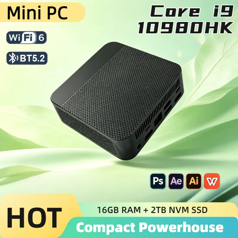 Retro Gaming Mini Pc - كمبيوتر مكتبي صغير الحجم مع معالج