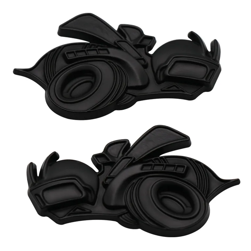 1 زوج مزدوج الحجم عالية الجودة تعديل ثلاثية الأبعاد ملصقات السيارات المعدنية تشغيل النحل غطاء الخدش DIY بها بنفسك الديكور اكسسوارات السيارات