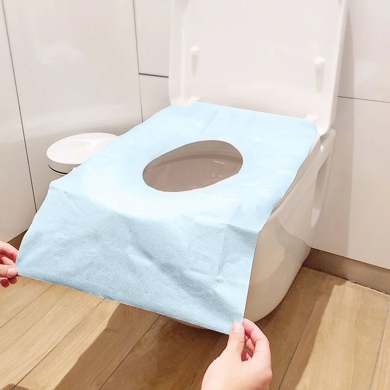 Toilet Seat Paper Disposable Sticky Non-slip Antibacterial Closestool Mats Travel Camping Portable Waterproof Bathroom WC Pads