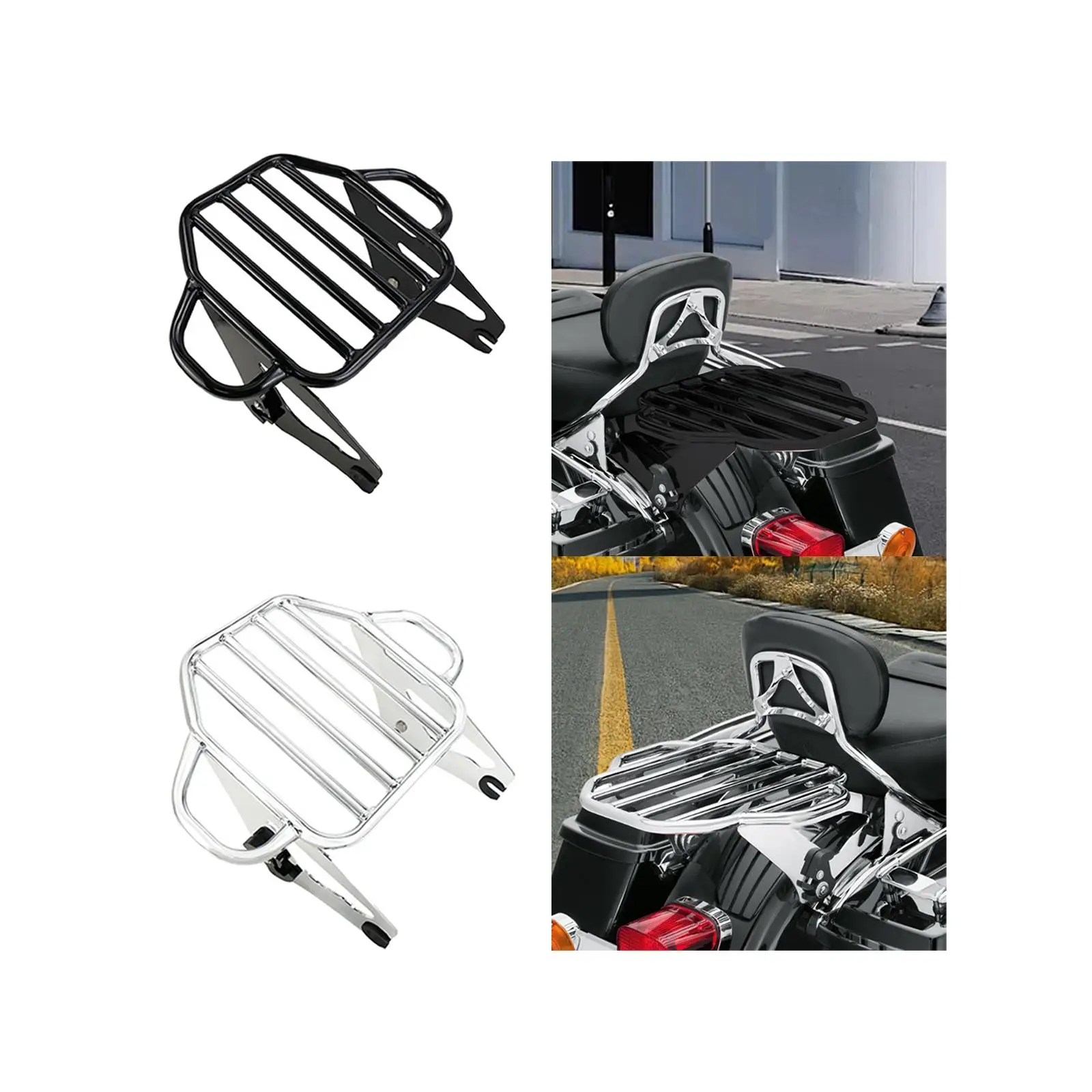 Porta-bagagens destacável de dois acordes para Harley Davidson Street Glide Touring