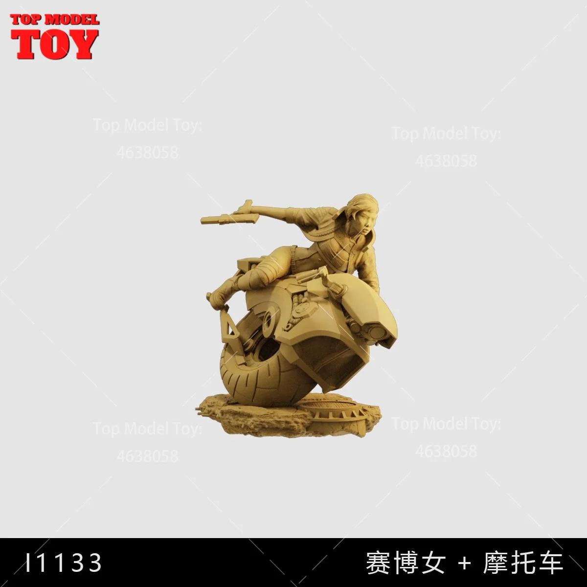 In Stock Unpainted Miniatures 1/64 1/43 1/35 Movie Motorcycle Rider 3D Print Male Scene Figure Dolls Model For Cars Vehicles Toy