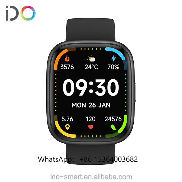 

TJXL-New 1.83"HD Premium Fashion Smart Watch Health tracker Multi-sport BT Call IP68 Waterproof Long-lasting Battery for IOS And