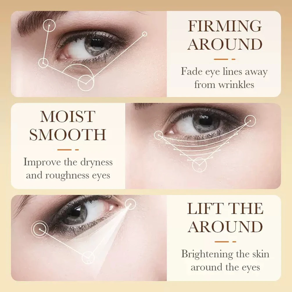 8-kleuren Private Label 10ml Oogcrème Aangepast logo Unboxed Kurkuma Anti-aging Avocado Grapeseed Macaron Reparatie Essentie Make-up