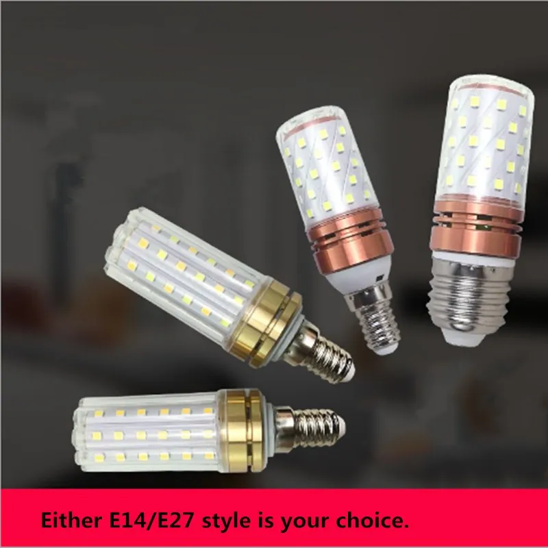Pop E27 LED Lamp E14 LED Bulb SMD2835 220V Corn Bulb 8W/12W/25W Chandelier Candle LED Light For Home Decoration