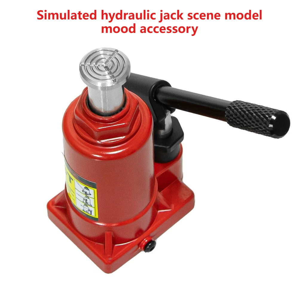

6T Simulated Hydraulic Jack Scene Model Mood Accessory Suitable for 1/8 and 1/10 RC Model Climbing Car Decorative Accessories