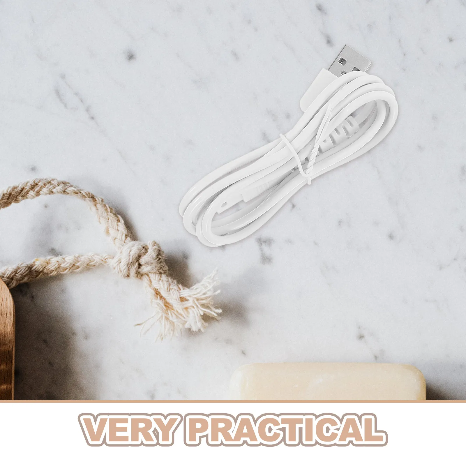 4Pcs Portable Water Flosser USB Charging Cable Stable Power Compact Design for Cordless Oral Irrigator Home Travel