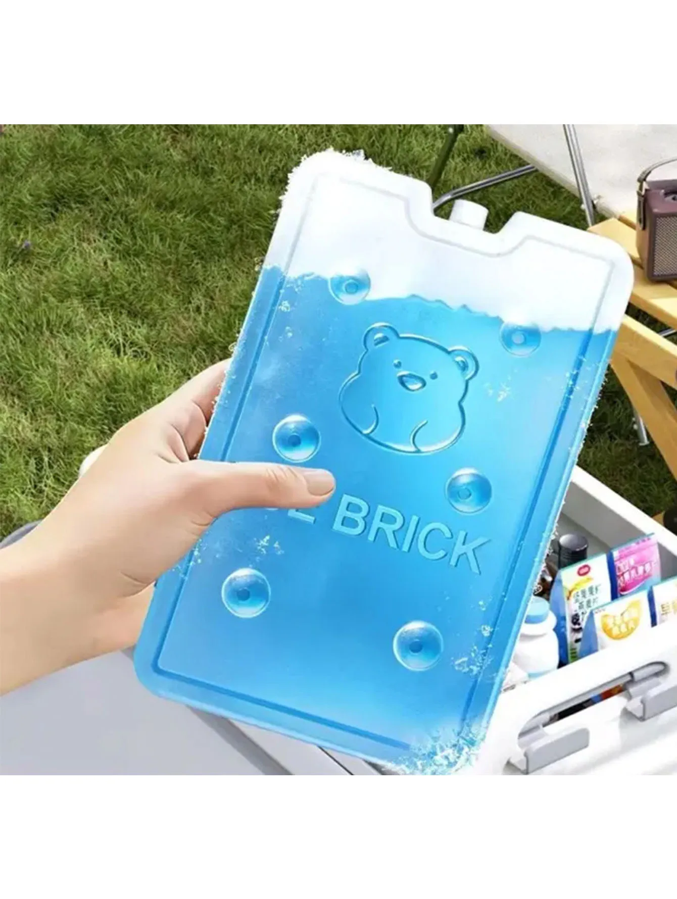 Planche de refroidissement efficace, sac de refroidissement pour animaux de compagnie, brique de refroidissement extérieure, stockage de glace, boîte de cristaux de glace recyclable, plaque de glace