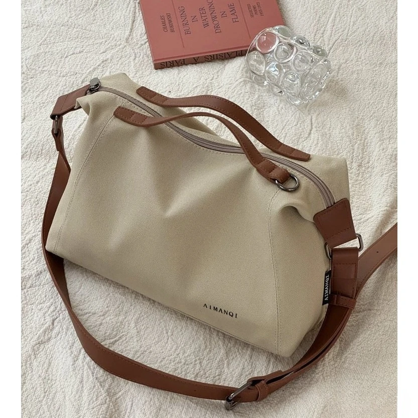 Японская и корейская модная простая холщовая сумка-тоут для поездок на работу, литературная повседневная универсальная студенческая ручная сумка через плечо