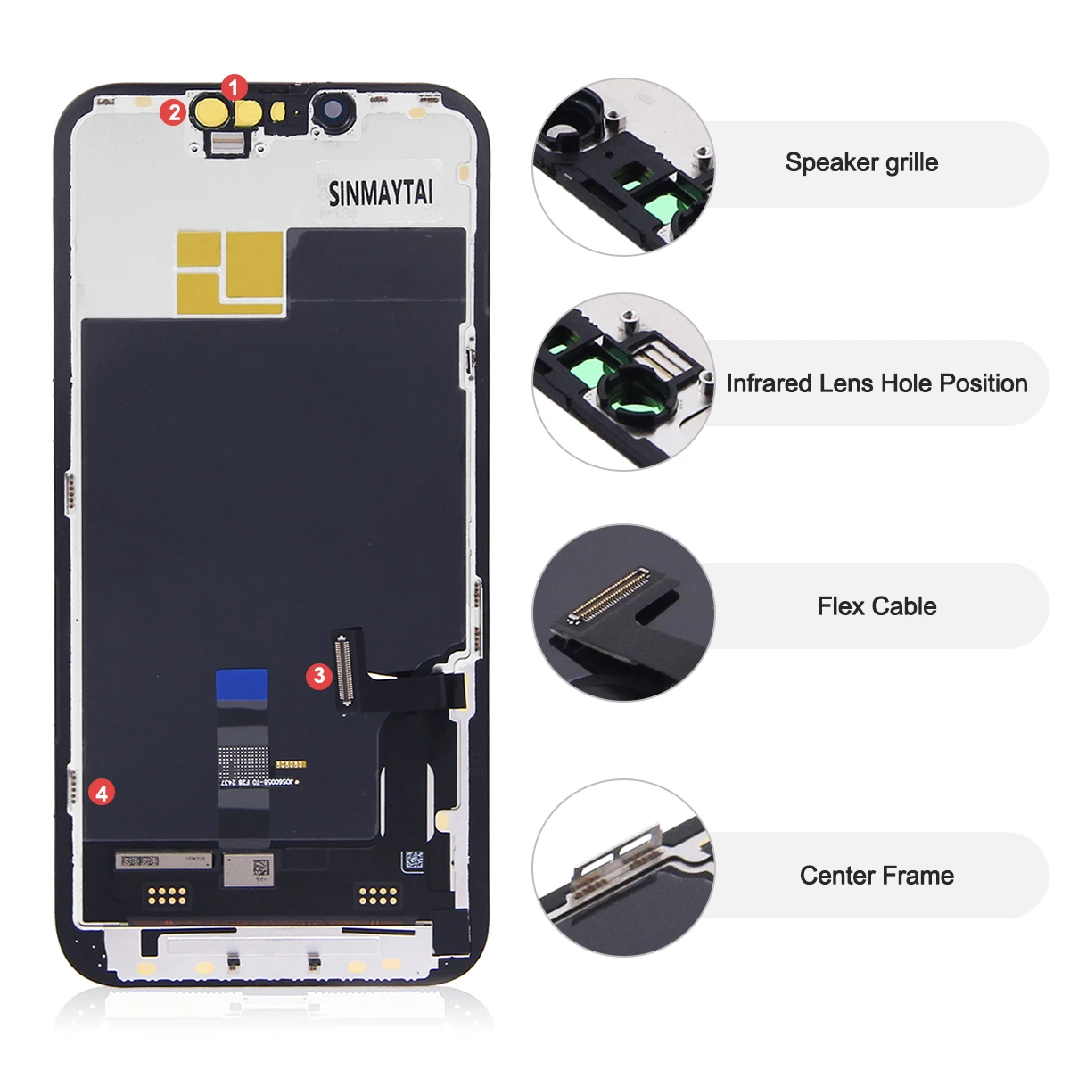 JK OLED For iPhone 17 Pro Max LCD For iphone 12 13 Pro Max 14 Plus 15 Pro 16 Plus OLED Display Touch Screen Digitizer Assembly