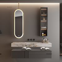 Mirror for Home Wall Decorative Mirrors with Lights Modern Home Decor Ceiling Suspension Oval Mirror Bathroom Furniture