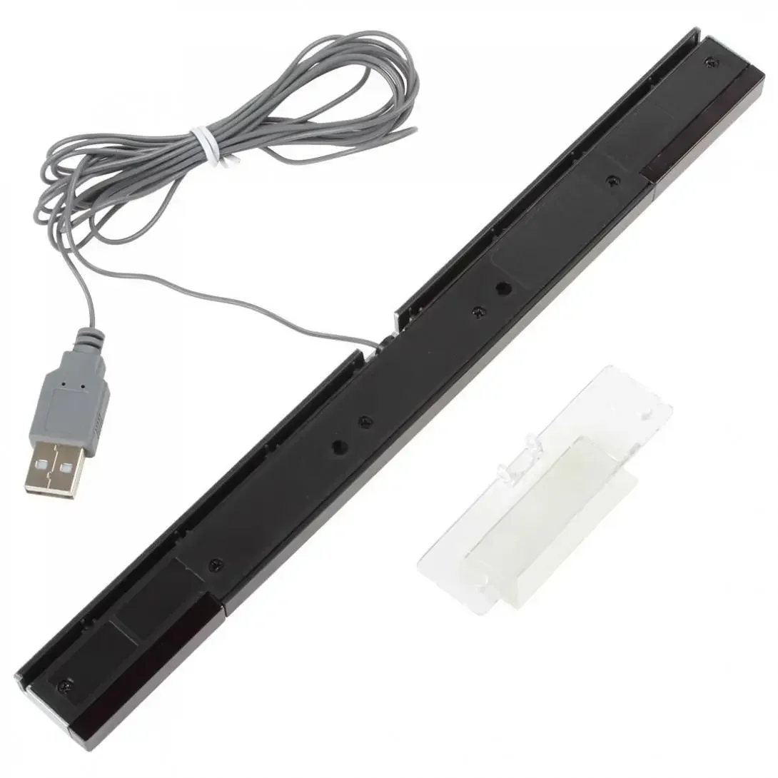 USB Wired Receiver Sensor Bar Infrared Motion Sensor Signal Receiver Stand Game Move Remote Fit for Wii / Wii U Consoles