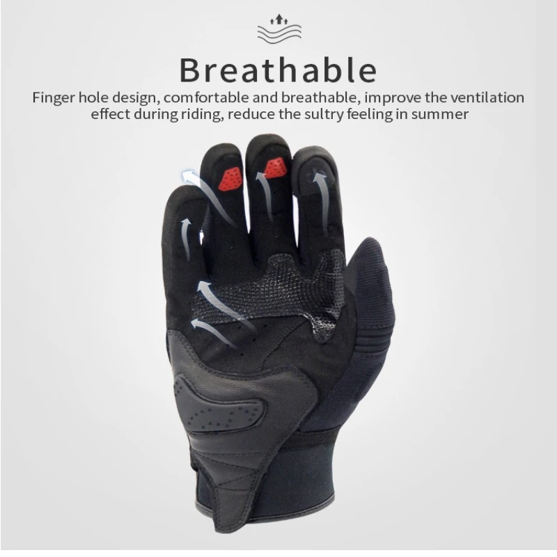 Star Field Knight Motorcycle Gloves Summer Breathable Knob Adjustment Design Anti-slip Wear-resistant Riding Protective Gears