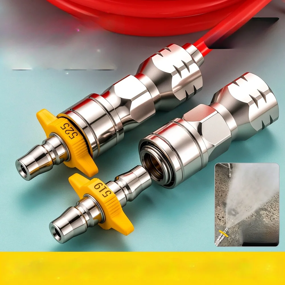 1pc Quick Connect Airless-Paint Sprayer Tips Stainless Steel Spray Nozzle High Pressure Atomization Nozzle Coupling Adapter