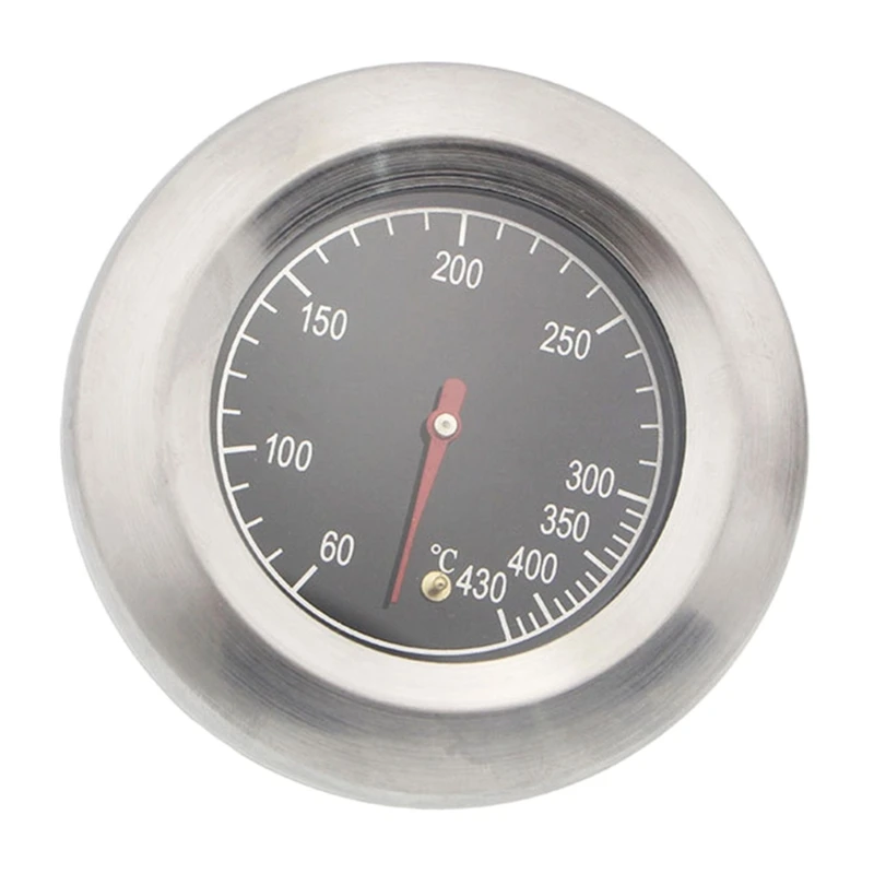 Stainless Steel Temperature Gauge Barbecue BBQ Smoker Grill Thermometer Temp