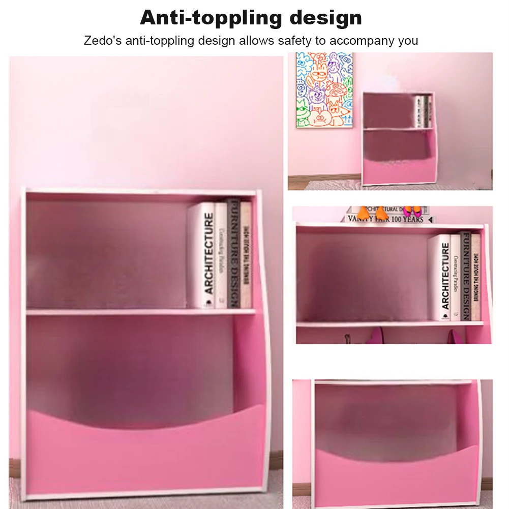 Kids Bookshelf, Toy Storage Organizer, Bookcase Footboard, Children's Toy Storage Cubby, Storage Organizer For Children's Room,