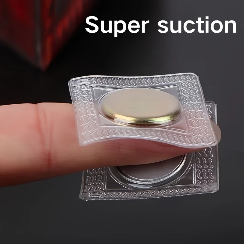 

6 Pairs Hidden Sew Magnetic Snap Invisible Hidden Sew in PVC Magnetic Snap Fastener for Handbag Clothing DIY Craft Sewing Tools