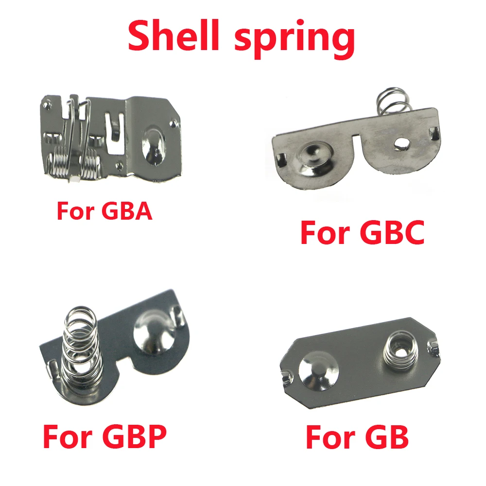 Per GB GBC GBA GBP Terminali batteria della scheda madre Contatti a molla Alloggiamento Supporto a molla batteria per GameBoy Advance Color Console