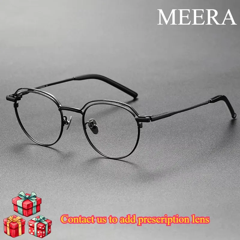 

S951T Fashion Eyewear Retro Pure Titanium Round Glasses Comfortable Optical Prescription Eyeglasses Frame For Men Women