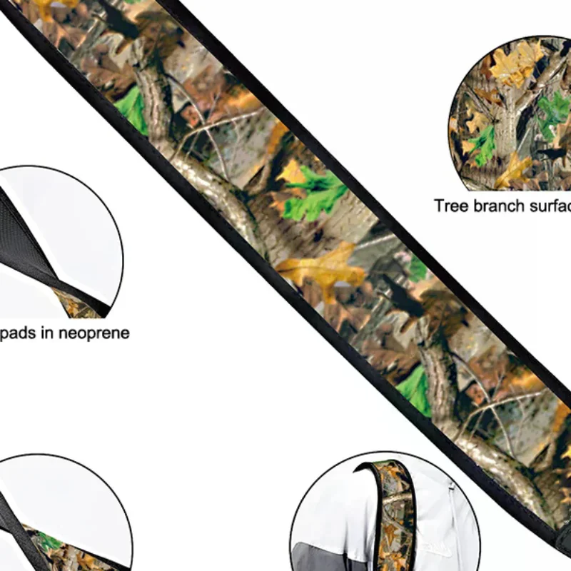 2-Point Harness With Swivels Shoulder Pads Shoulder Strap Length Nylon Adjustable Shoulder Straps For Outdoors Hunting
