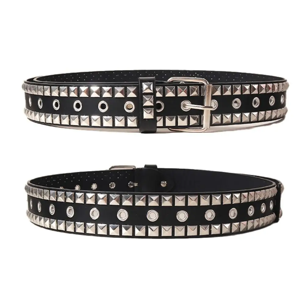 

Fashion Vintage Rivet Waist Belt Jeans Decor Wide Belt Y2K Leather Belt Retro Exaggerated Punk Waistband Daily