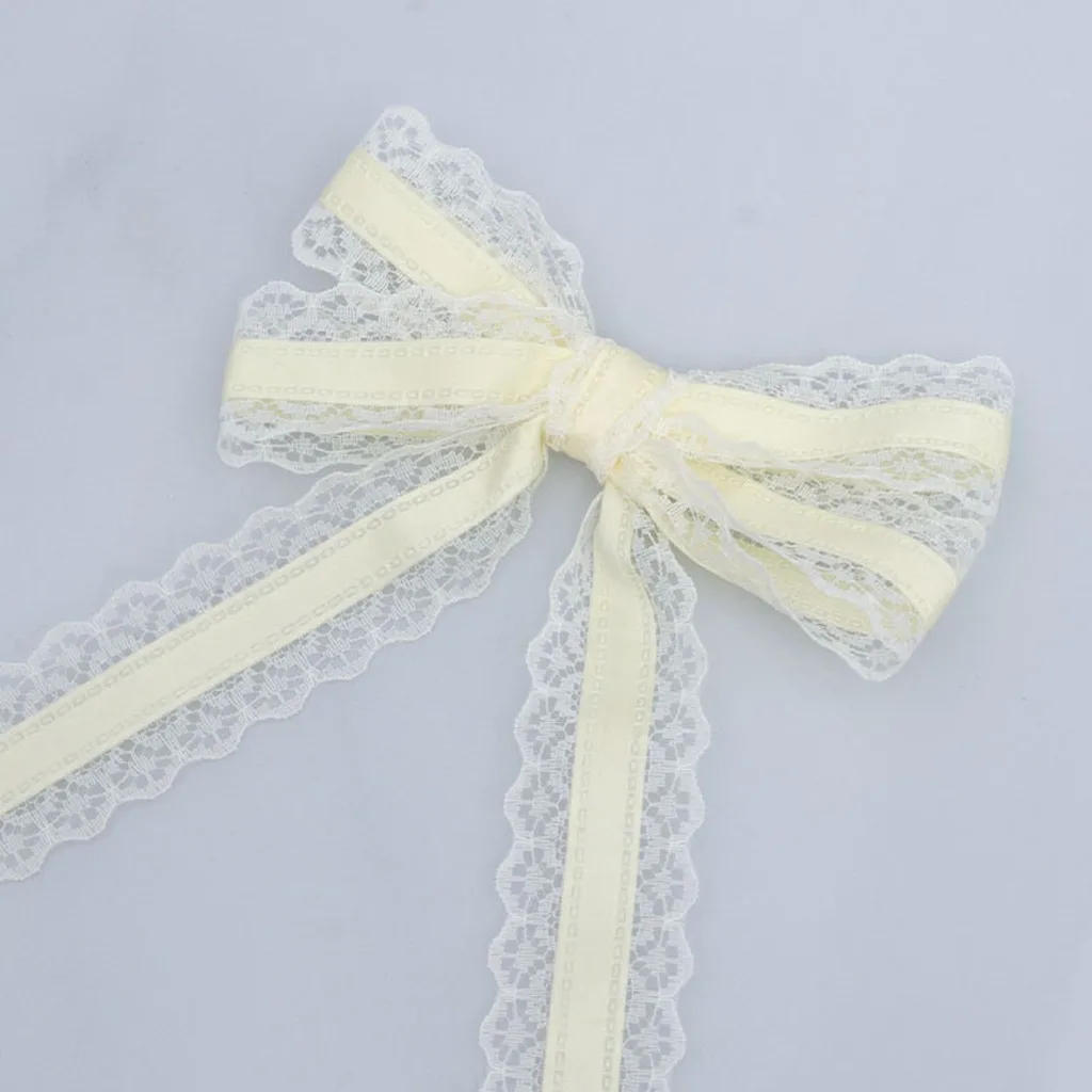 Lace Trim Decorative Ribbon Practical Polyester Lace Trim Scalloped Lace Edge Fresh For Gift Wrapping Christmas Decoration Home