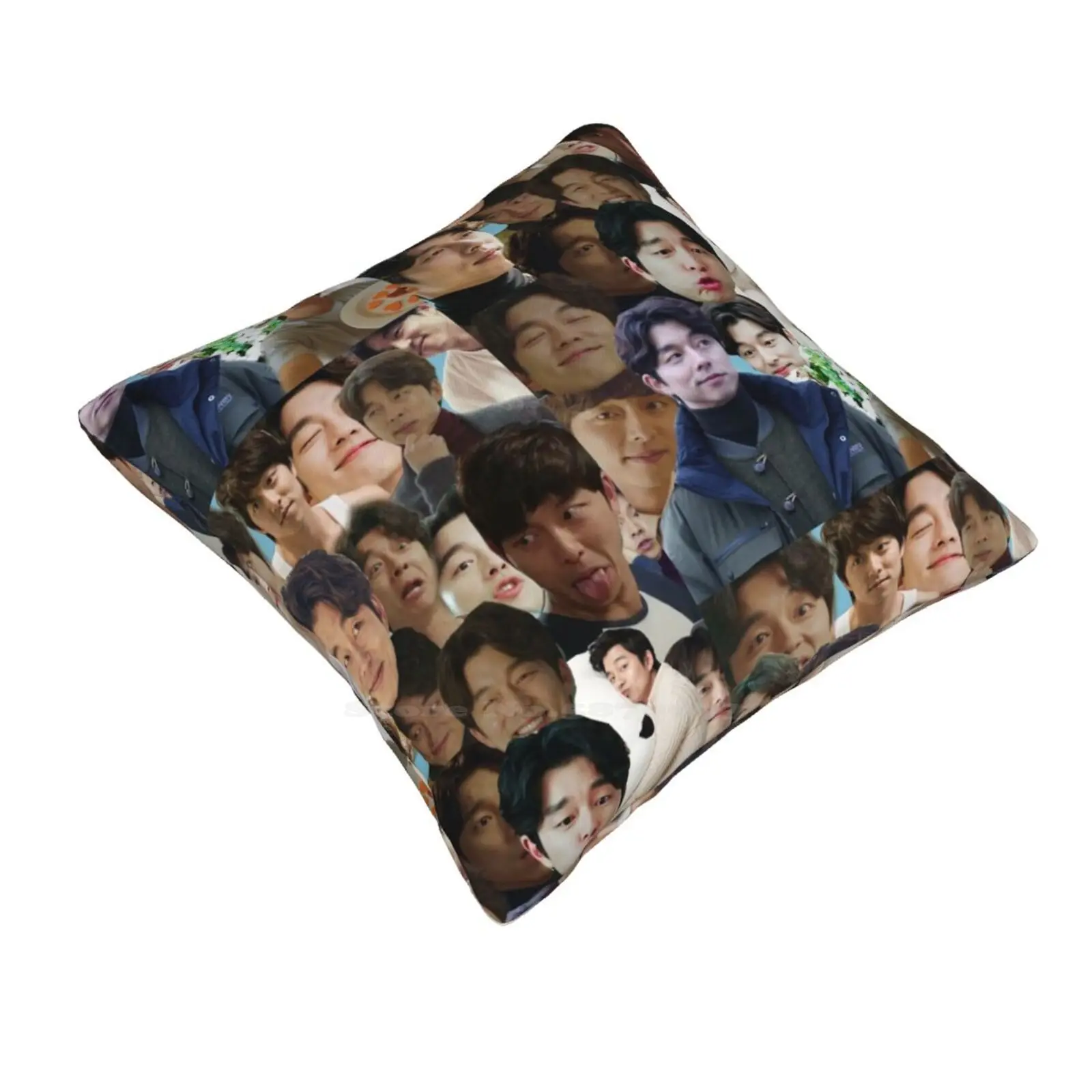 Gong Yoo Collage Home Sofa Car Waist Throw Pillowcase Gong Yoo Goblin Big Coffee Prince Train To Busan Kdrama Korean Drama Tv