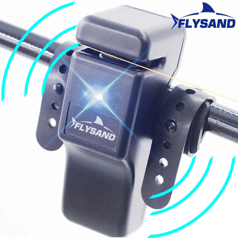 FLYSAND Carp Fishing Digital Bite Alarm Electronic LED Fishing Bell Alert Bite Indicator Banding On The Rod Fishing Accessories