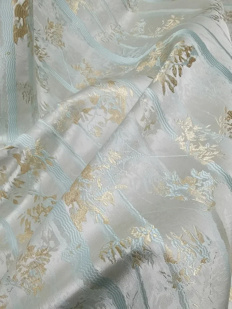 

New High Precision Gold Thread High Shading Villa New Chinese Customized Curtains for Living Dining Room Bedroom