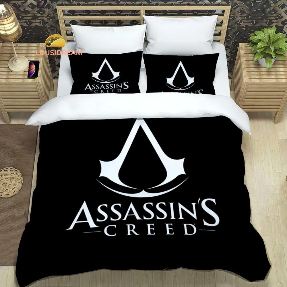 Imagem -05 - O-order of Assassins Logo Capas de Colcha Conjunto de Cama Lençóis Três Peças Suave Quente