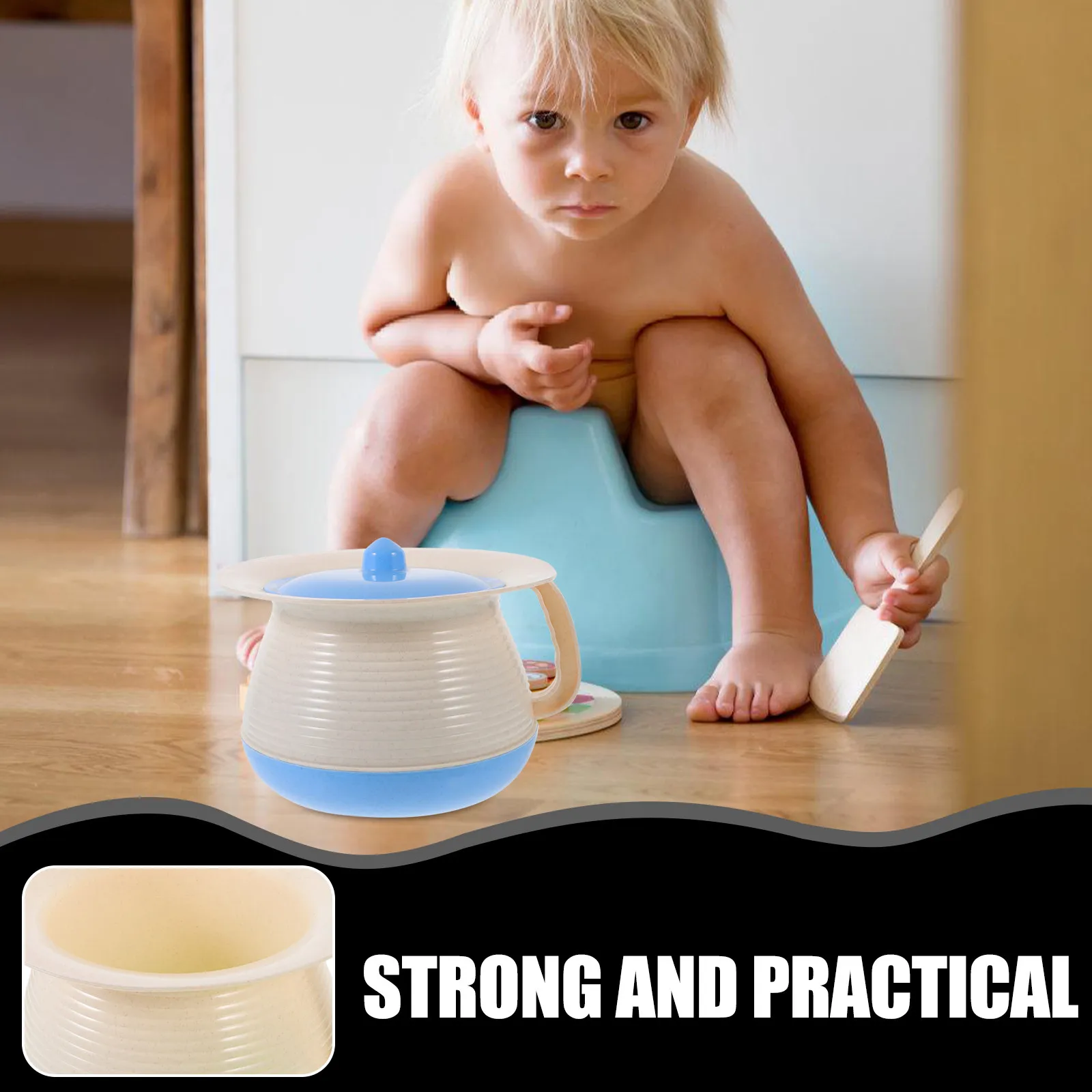 

Plastic Chamber Pot Urine Bucket Spittoon Portable Urinal Toilet Lid Sealed Odor Resistant for Home Plastics Urine Pots