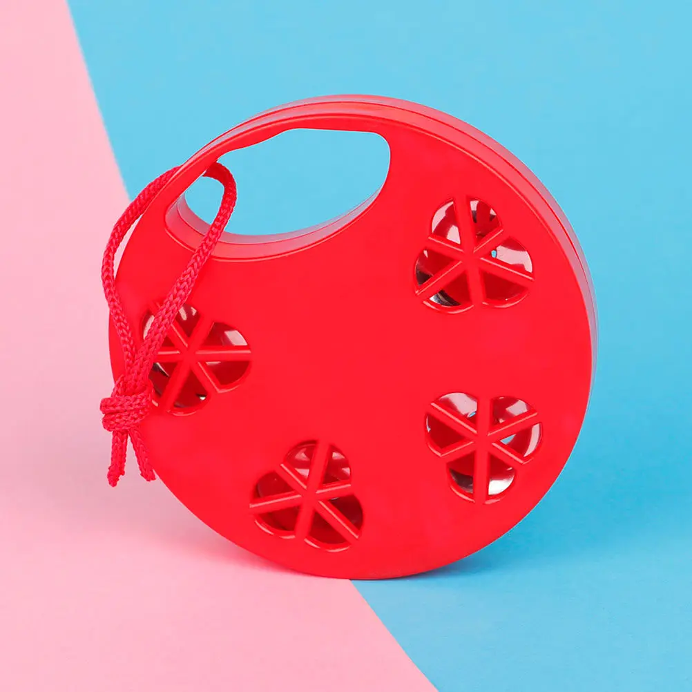 Baby Percussion Hand Drum Bell Rattle Plastic Musical Toy for Kids Rhythm Learning Educational Instrument