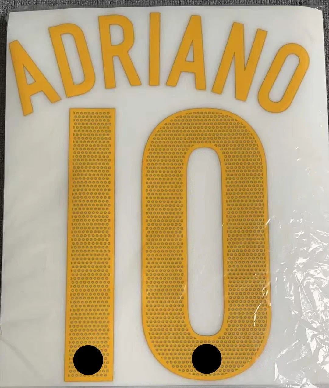 Super A 2004 2005 inter away ADRIANO Number Printing Font, Hot stamping Patches Badges