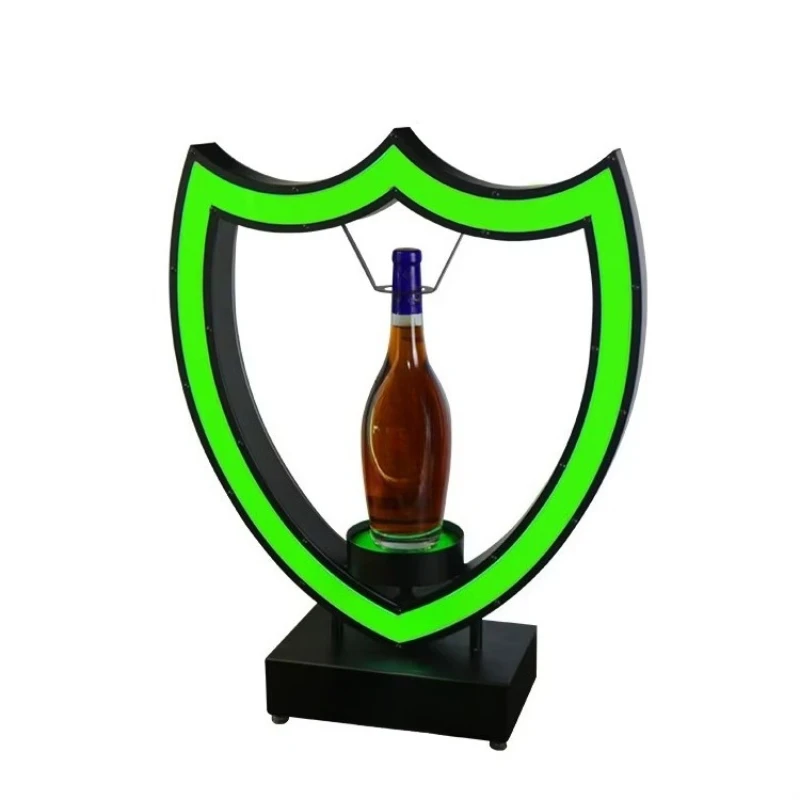 

Light Emitting Diode Wine Rack Display Beverage Bucket Ice Bucket XO Bottle Display Tray with Seven-Color Laser Wine Rack