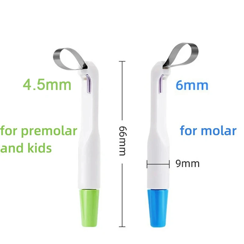 Banda de matriz Dental, anillo ajustable de matriz de acero inoxidable de 4,5/6mm, banda de matriz premetal Dental, anillo de matriz contorneada seccional