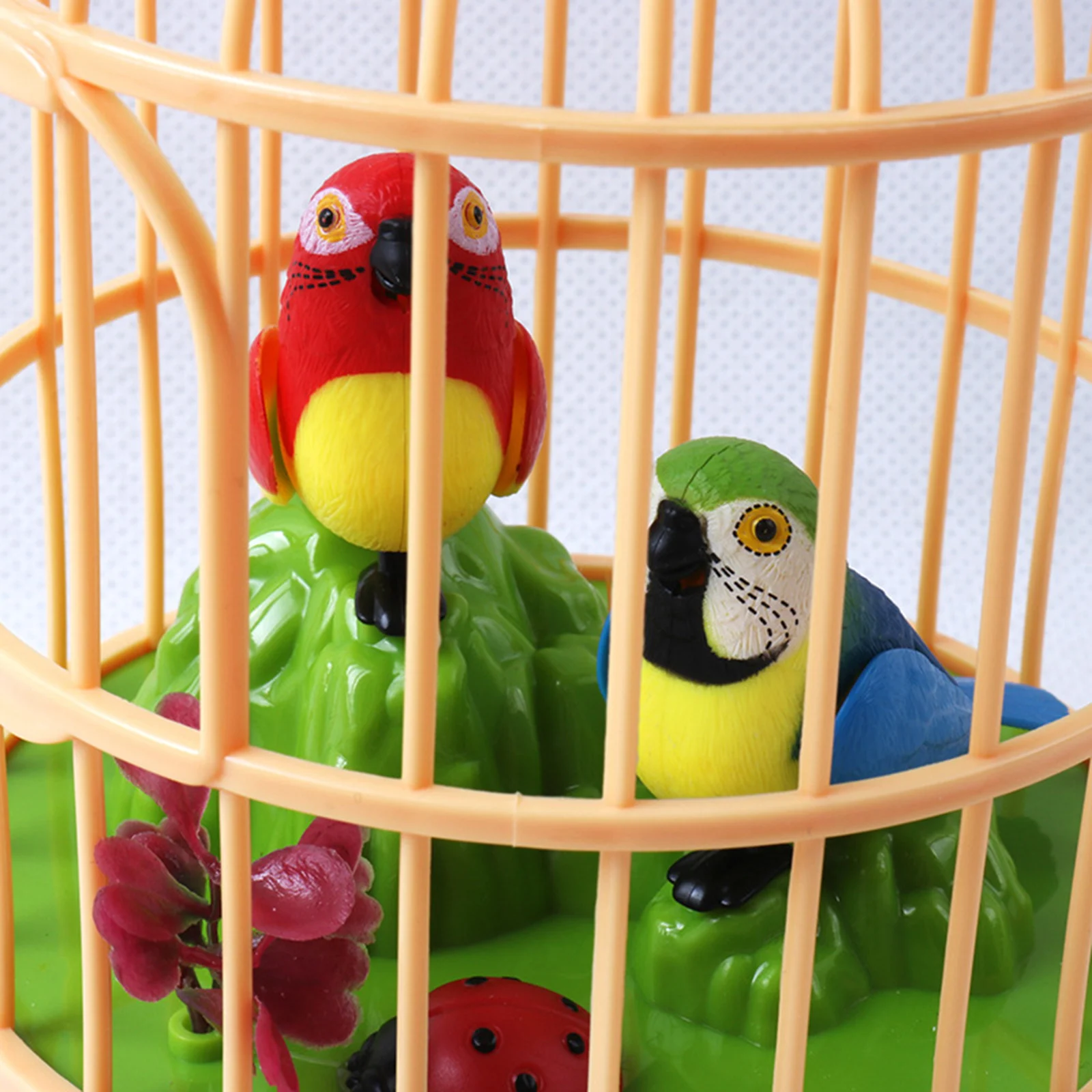 Singing&Chirping Bird In Cage Realistic Sounds&MovementsSinging Chirping Bird Toy In Cage Realistic Sounds Movements Activated