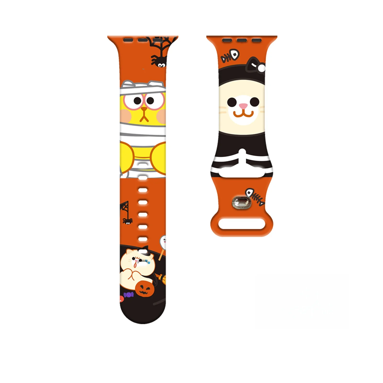

Monster Planet Print Strap for Apple Watch 11 10 9 8 Silicone Band Replaceable Bracelet for iWatch 46mm 44mm 42mm 41mm Watchband
