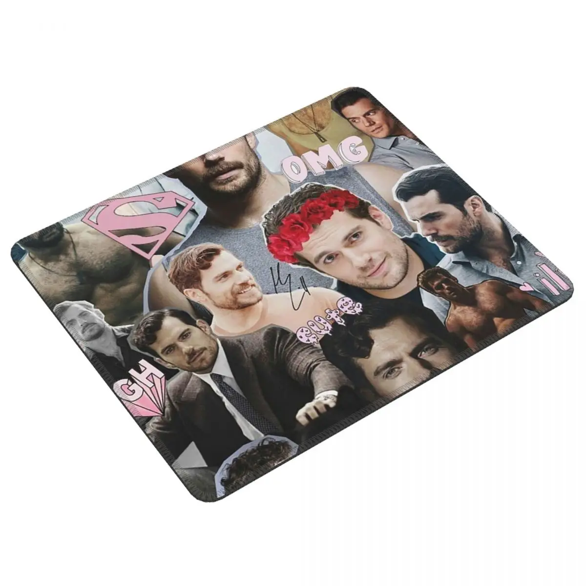 

Коврик для мыши с фотоколлажем Генри Кавилла, компьютерная клавиатура, коврик для мыши, игровой коврик для ноутбука, офисные коврики для стола