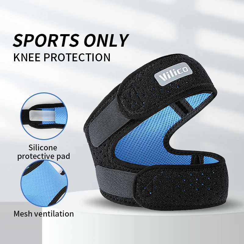 1PC Pressurized Knee Wrap Sleeve Support Bandage Pad Elastic Braces Knee Hole Kneepad Safety Basketball Tennis Cycling Knee Pads