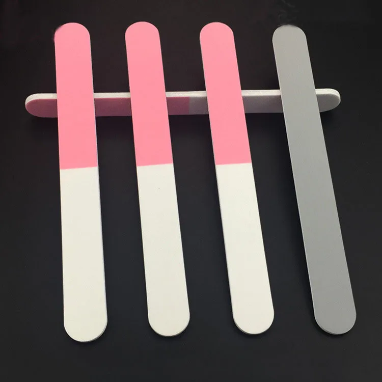 20 pcs/lot  3 way pink nail polishing file  nail buffer file manicure tool