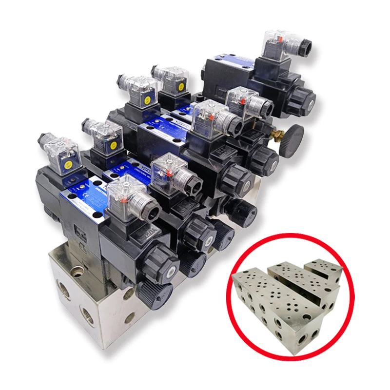 Yuken Rexroth Dsg-01 Dsg-03 4We6D 4We10E Single Block Directional Valve Manifold Block Hydraulic Valve Block